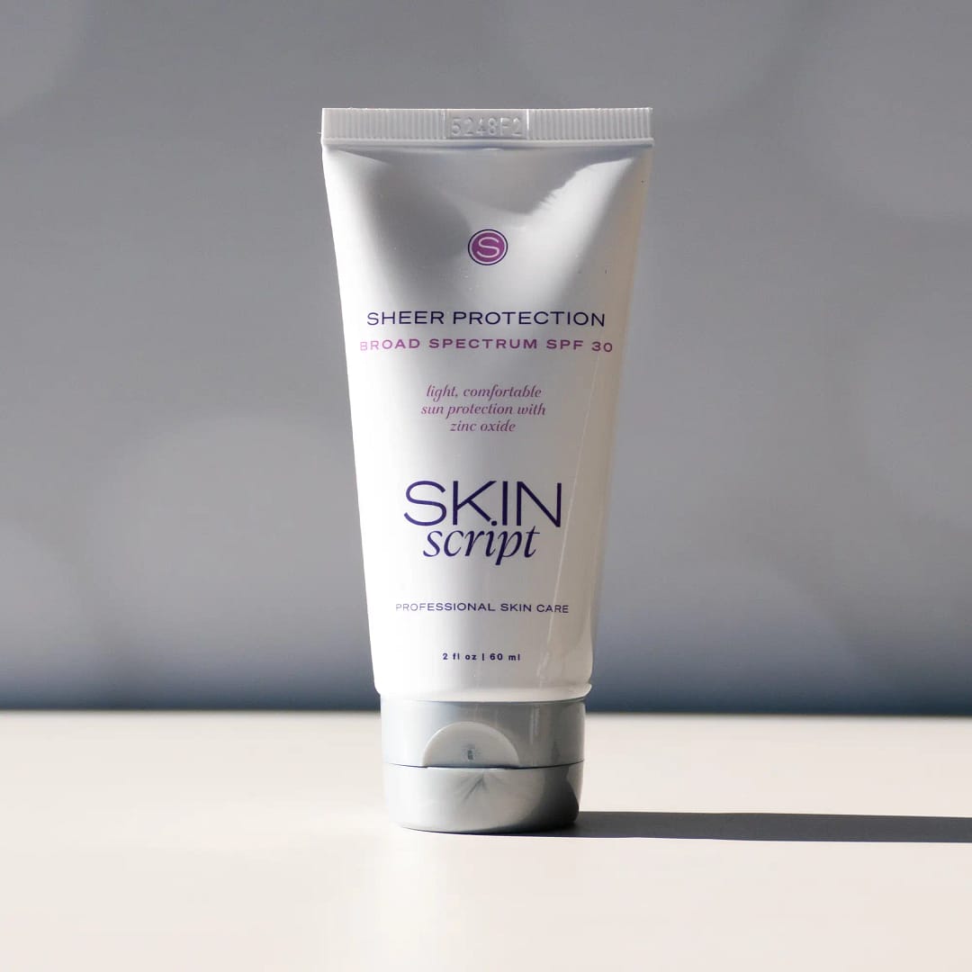 Skin Script Sheer Protection SPF 30 – 2 oz Mineral Sunscreen