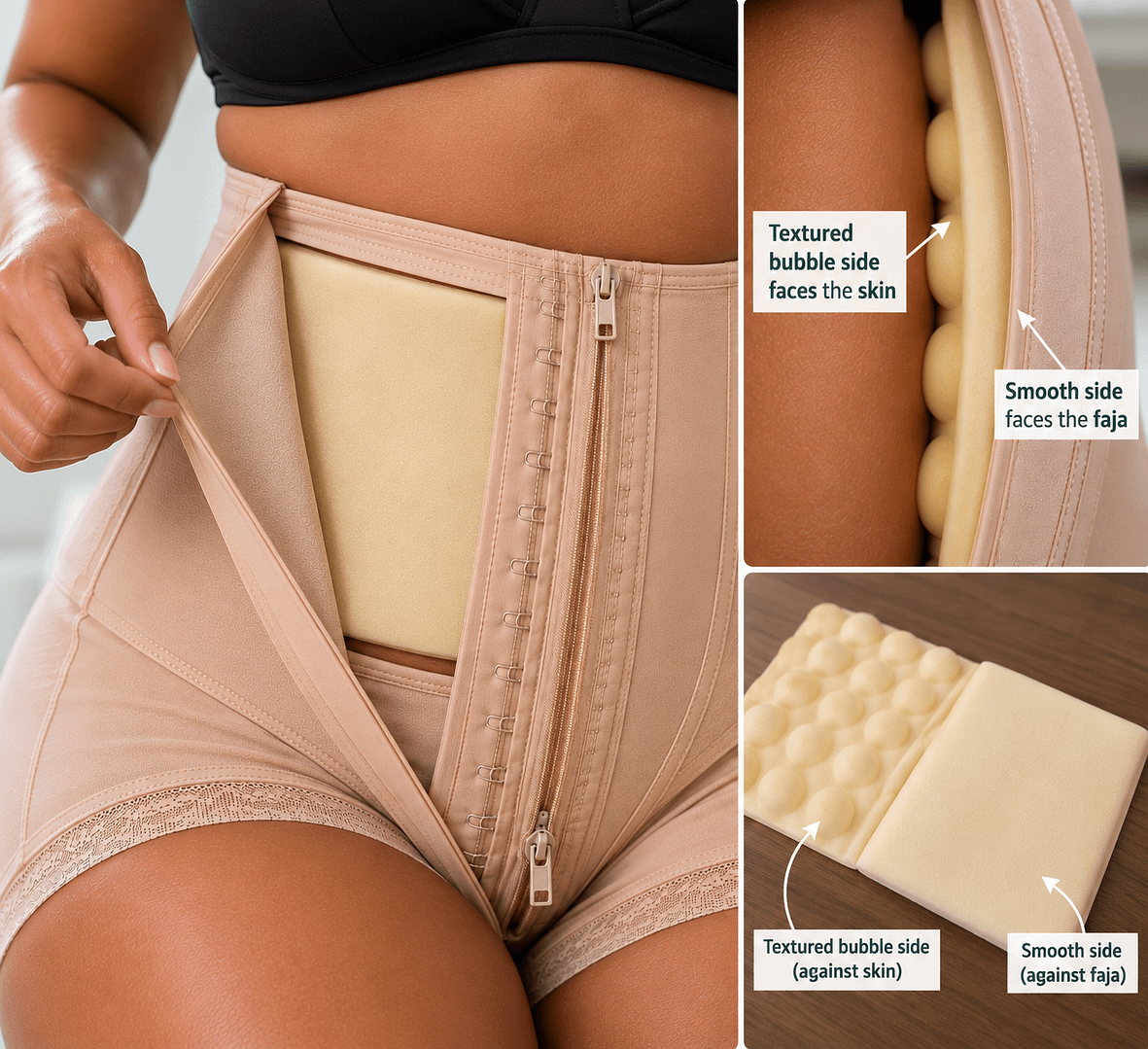 medi Lymphpad – Compression Faja Foam Placement Guide