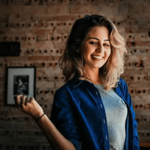 Woman posing for picture