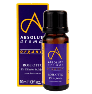 Absolute Aromas Organic Rose Otto 3% in Jojoba Oil